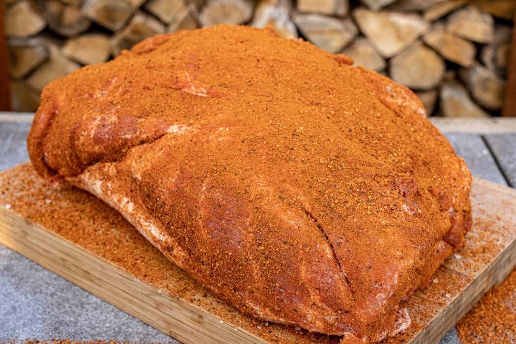 vlees in dry rub