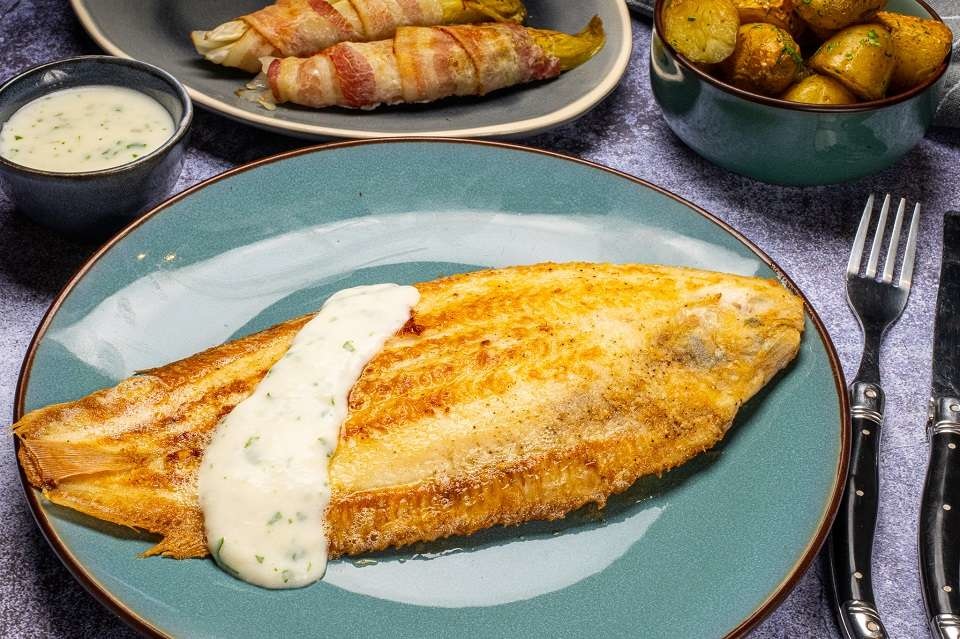 noordzee tong inamood gebakken