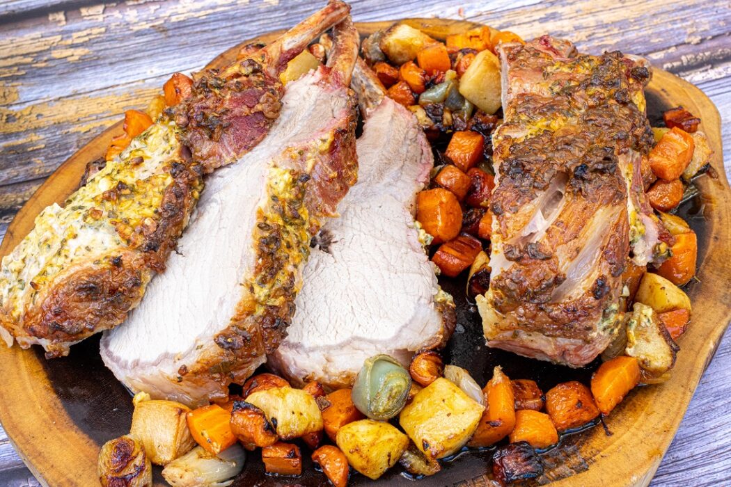 Varkensrack marineren