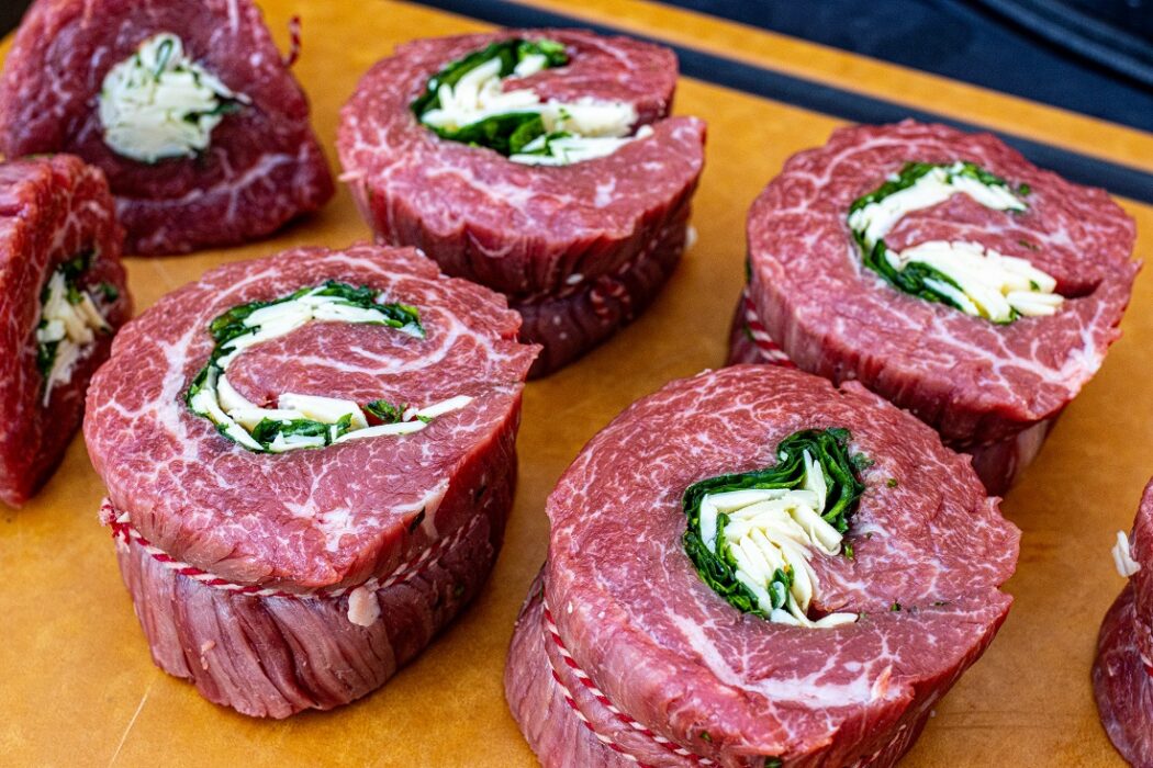 bavette pinwheels bereiding