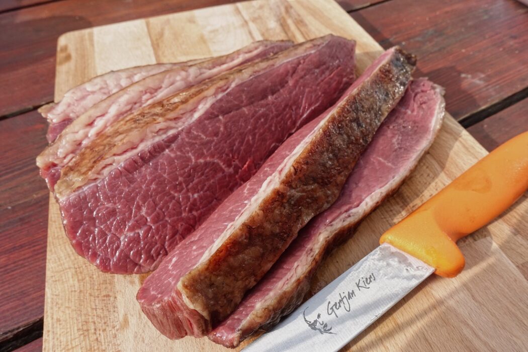 Picanha steaks snijden