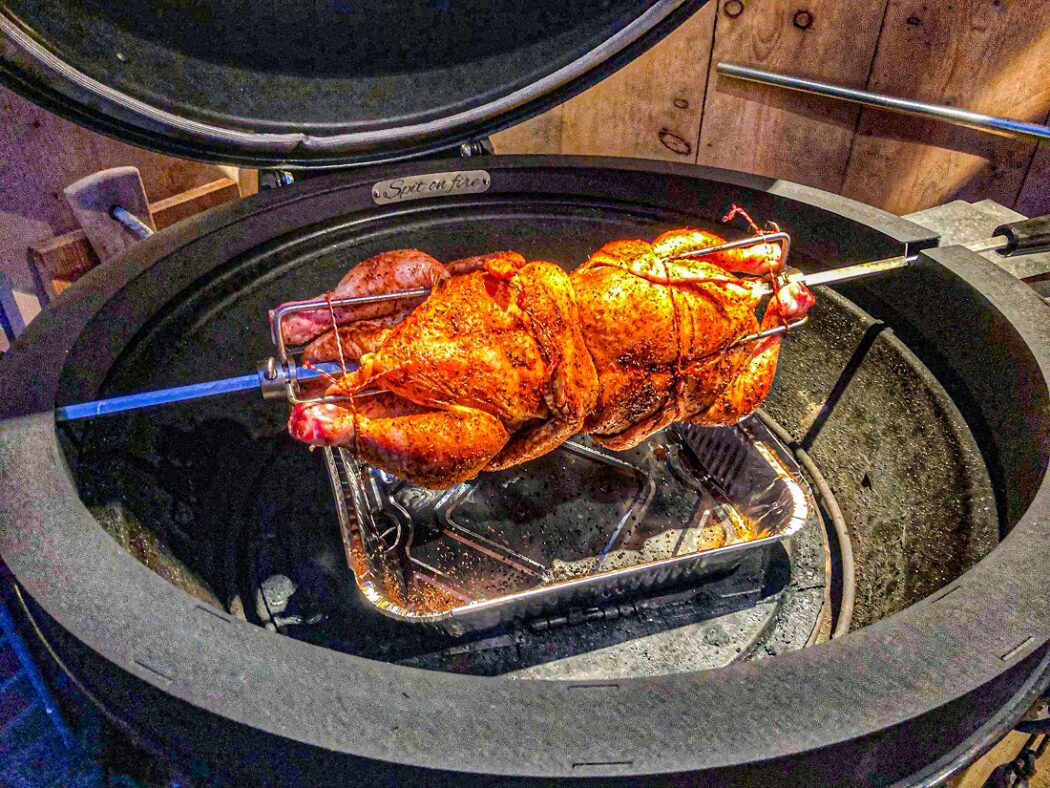 kip grillen weber kamado