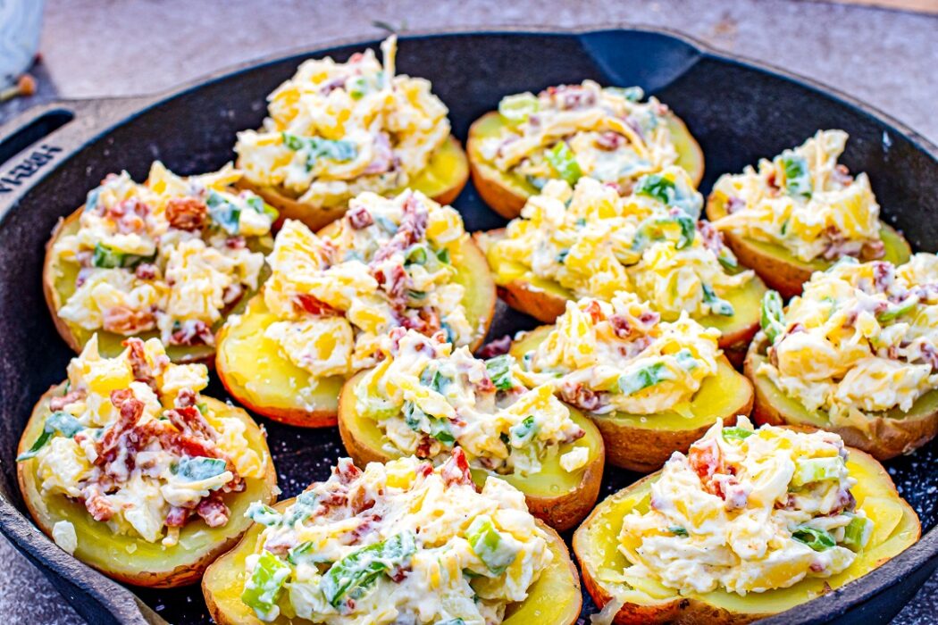 gevulde aardappelen skillet