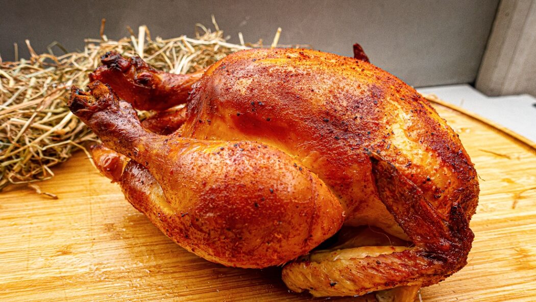 gegrilde kip met bier