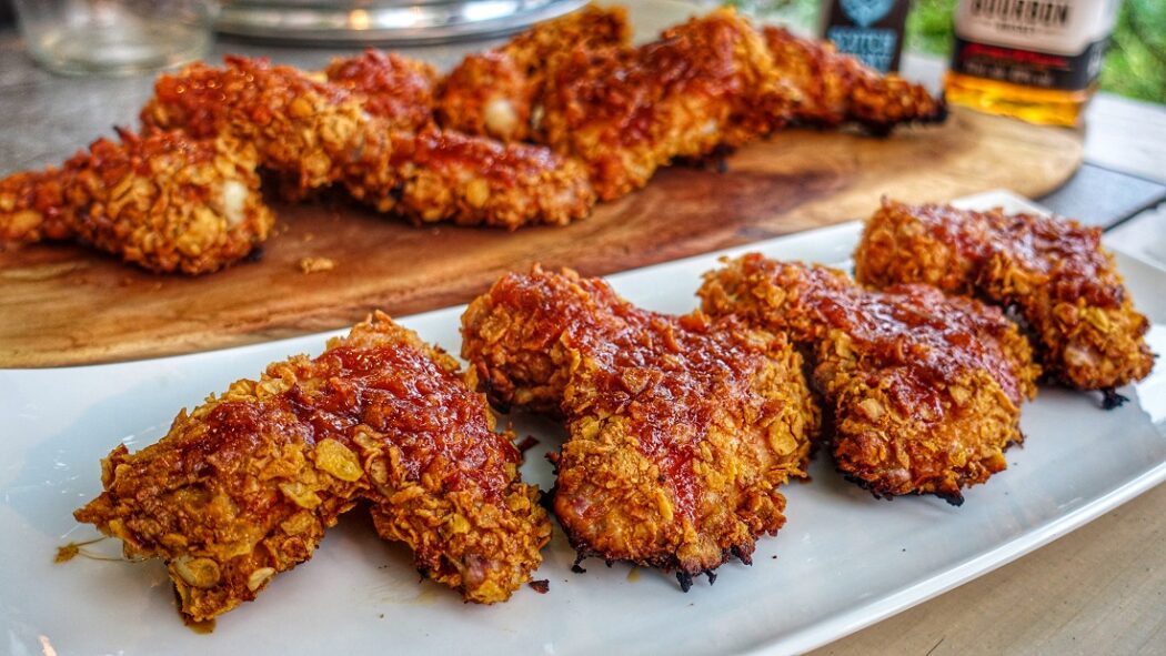 sticky crispy whisky kippenvleugels