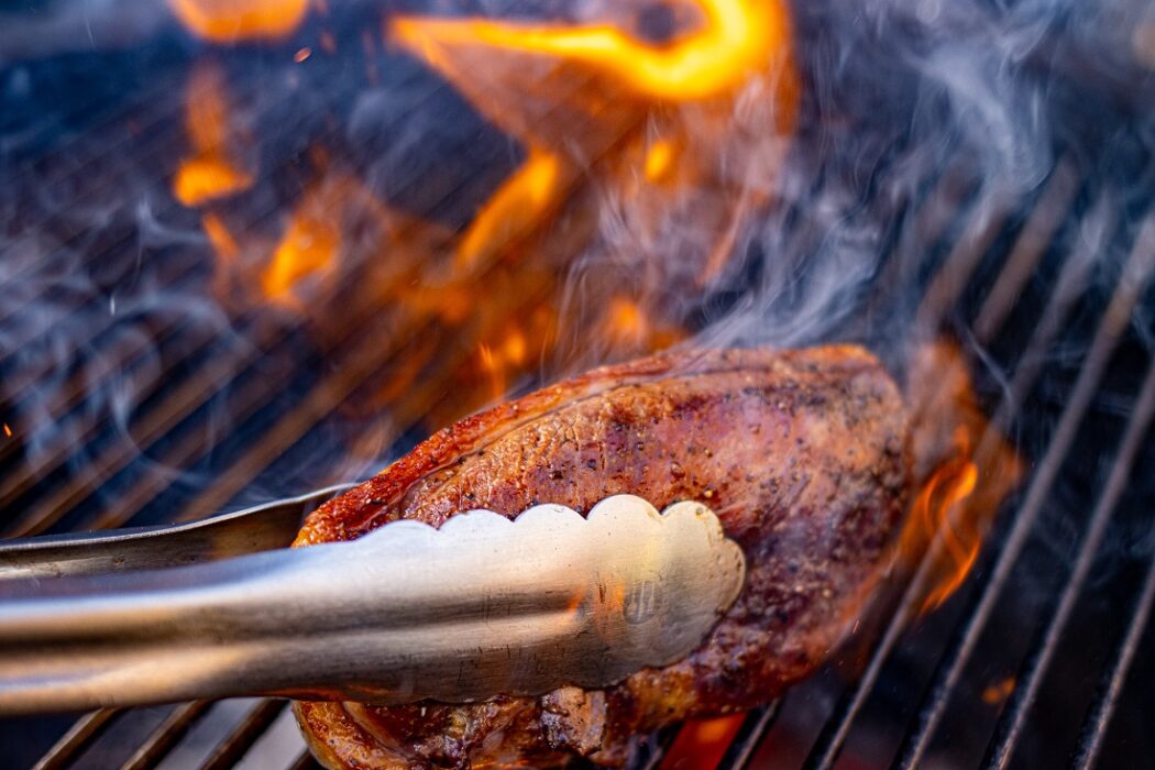 gegrilde eendenborst bbq