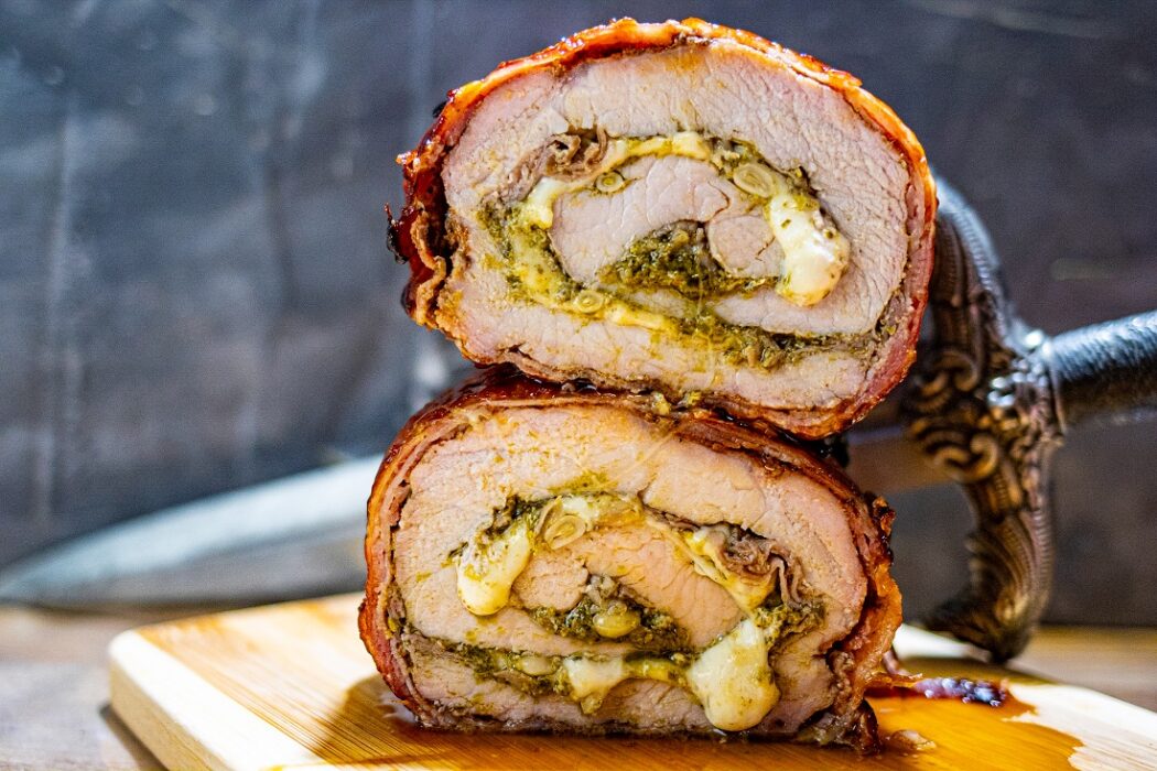 varkensfiletrollade BBQ