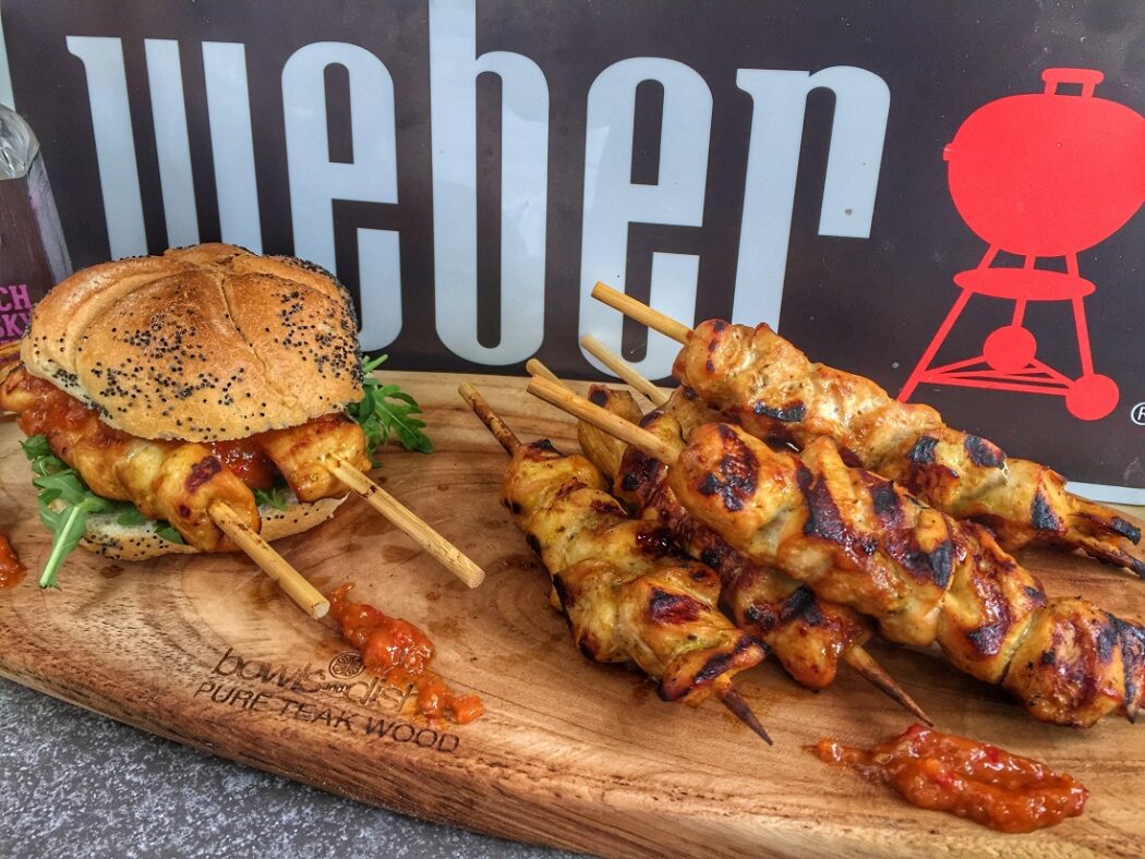 kipspiesjes met spicy whisky marinade