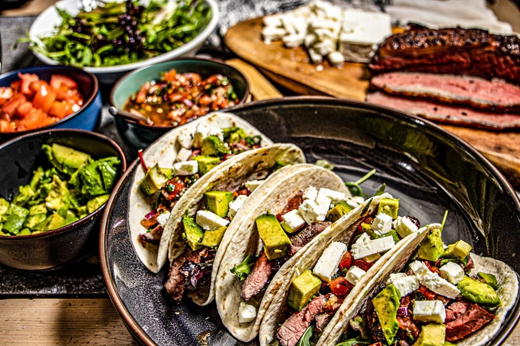 steak taco recept