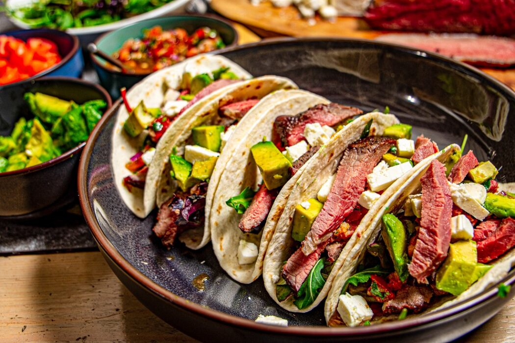 steak taco