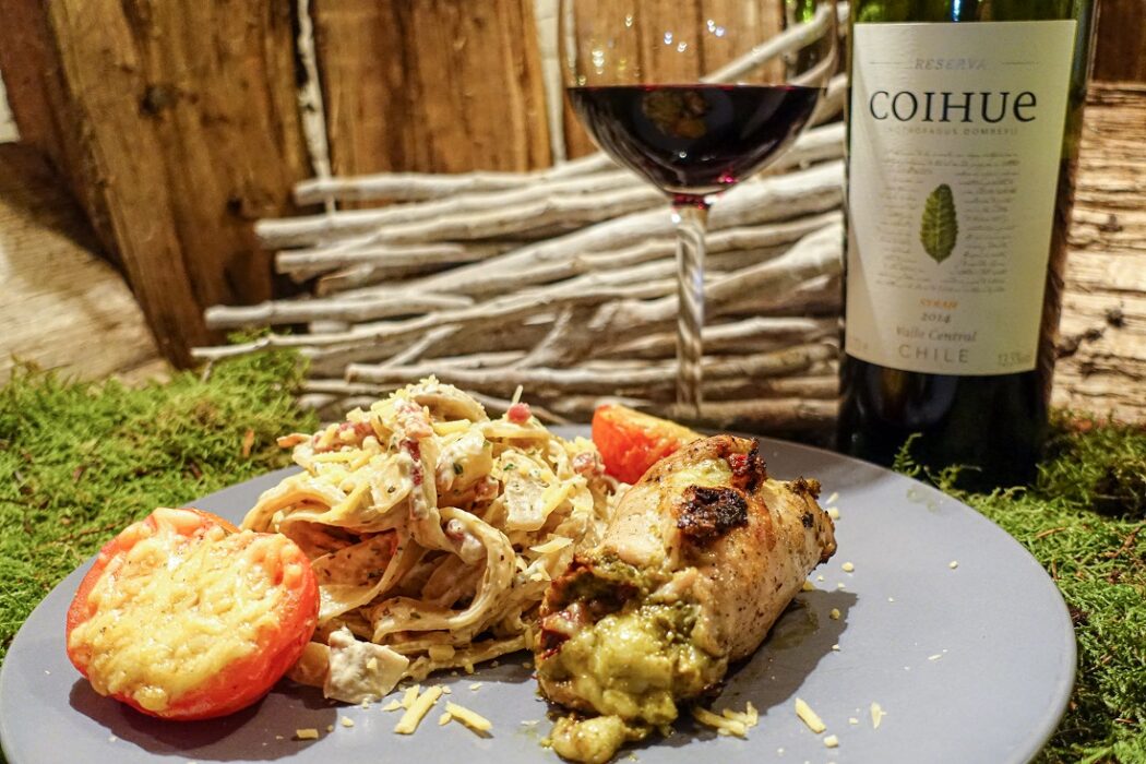 gevulde kipfilet bbq