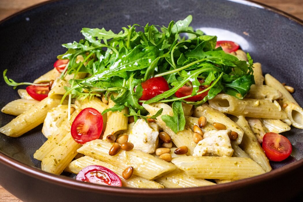 pasta pesto met kip
