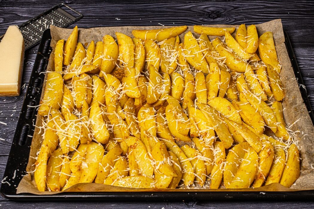 aardappel partjes uit de oven