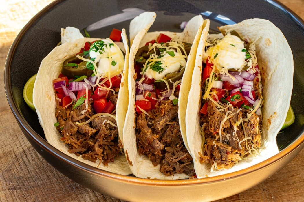Pulled beef tacos