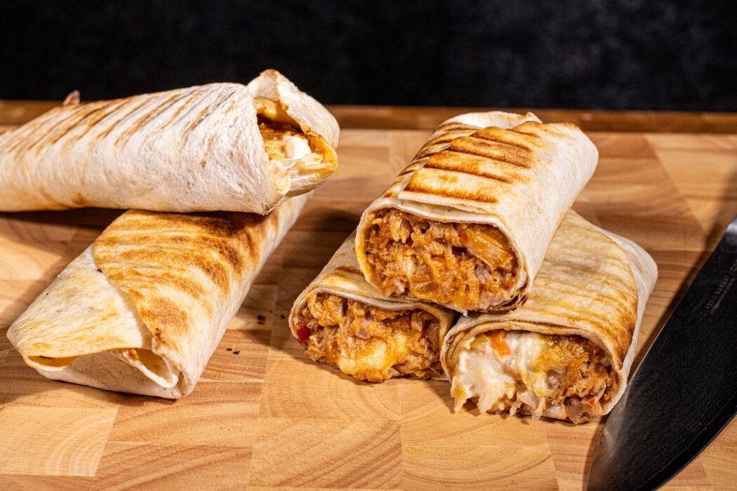 pulled pork wrap