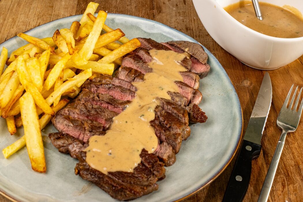 steak met pepersaus